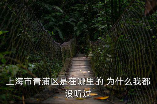 上海市青浦區是在哪里的 為什么我都沒聽過