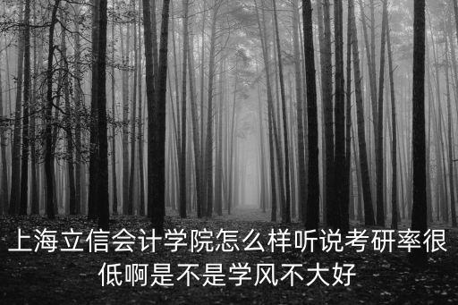 上海立信會計，上海立信會計學院怎么樣啊