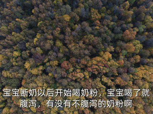 寶寶斷奶以后開始喝奶粉，寶寶喝了就腹瀉，有沒有不腹瀉的奶粉啊