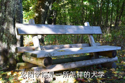安陽學院是一所怎樣的大學