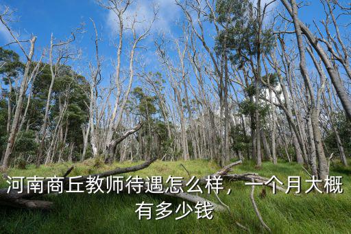 河南商丘教師待遇怎么樣，一個(gè)月大概有多少錢
