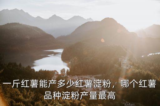 一斤紅薯能產多少紅薯淀粉，哪個紅薯品種淀粉產量最高
