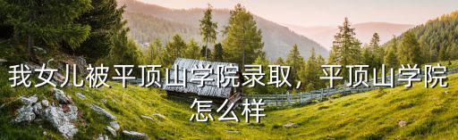 平頂山成建學院怎么樣,平頂山學院怎么樣