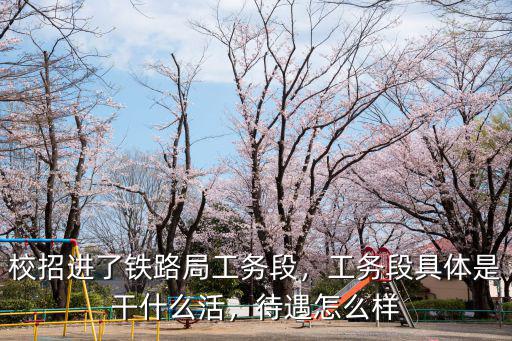 校招進了鐵路局工務段，工務段具體是干什么活，待遇怎么樣