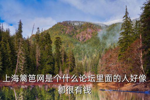 上海籬笆網是個什么論壇里面的人好像都很有錢