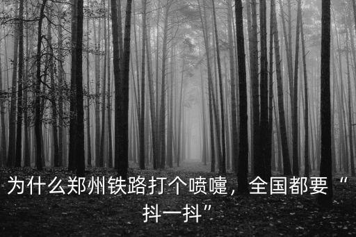 為什么鄭州鐵路打個噴嚏，全國都要“抖一抖”