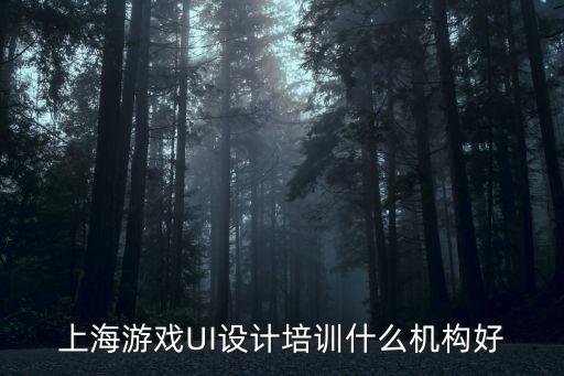 上海游戲培訓，上海游戲UI設計培訓什么機構好