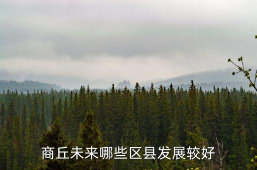 商丘未來哪些區縣發展較好