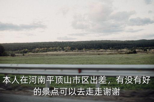 本人在河南平頂山市區出差，有沒有好的景點可以去走走謝謝