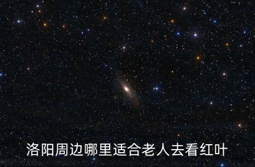 洛陽周邊哪里適合老人去看紅葉