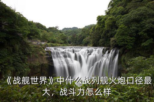 《戰(zhàn)艦世界》中什么戰(zhàn)列艦火炮口徑最大，戰(zhàn)斗力怎么樣