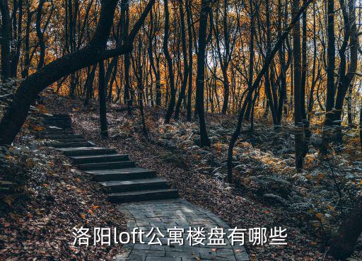 洛陽loft公寓樓盤有哪些