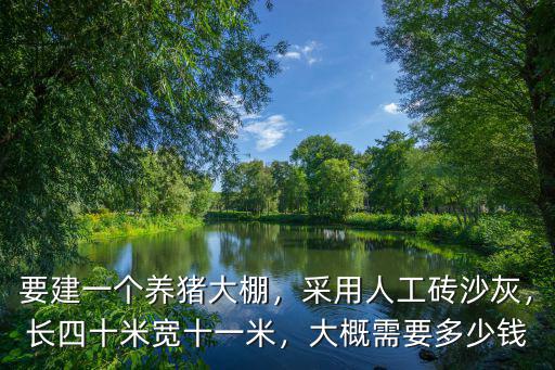 要建一個養(yǎng)豬大棚，采用人工磚沙灰，長四十米寬十一米，大概需要多少錢