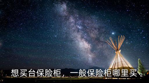 想買臺保險柜，一般保險柜哪里買