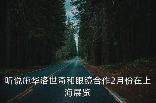 聽(tīng)說(shuō)施華洛世奇和眼鏡合作2月份在上海展覽