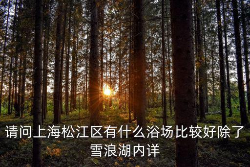上海浴場，上海現在哪些浴場有表演節目的