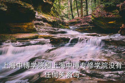 上海中博學(xué)院和上海中博專(zhuān)修學(xué)院沒(méi)有任何關(guān)系嗎
