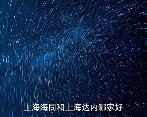 上海達(dá)內(nèi)，上海達(dá)內(nèi)為上和達(dá)內(nèi)為誠軟件科技有限公司的區(qū)別是什么哪個(gè)公司計(jì)