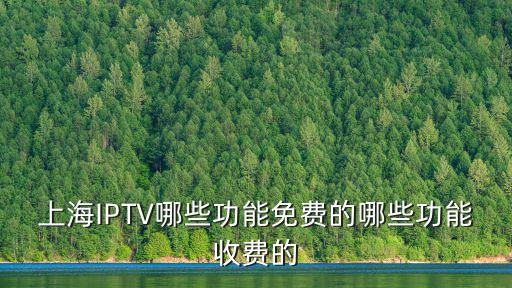 上海iptv，上海IPTV哪些功能免費(fèi)的哪些功能收費(fèi)的