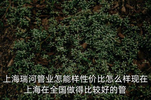 上海瑞河管業(yè)怎能樣性價比怎么樣現(xiàn)在上海在全國做得比較好的管