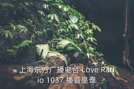 上海東方廣播電臺 Love Radio 1037 播音是誰