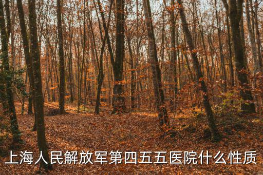 上海人民解放軍第四五五醫院什么性質