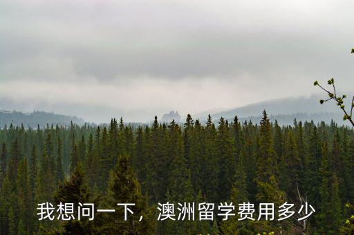 我想問一下，澳洲留學費用多少
