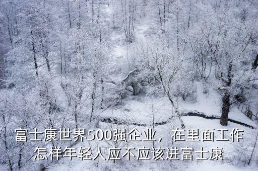 富士康世界500強企業，在里面工作怎樣年輕人應不應該進富士康