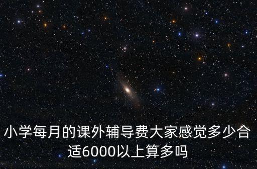 小學(xué)每月的課外輔導(dǎo)費大家感覺多少合適6000以上算多嗎