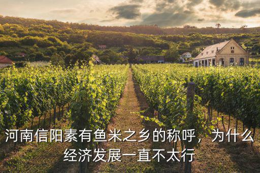 河南信陽市怎么發展,河南信陽素有魚米之鄉的稱呼