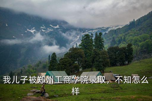 我兒子被鄭州工商學院錄取，不知怎么樣