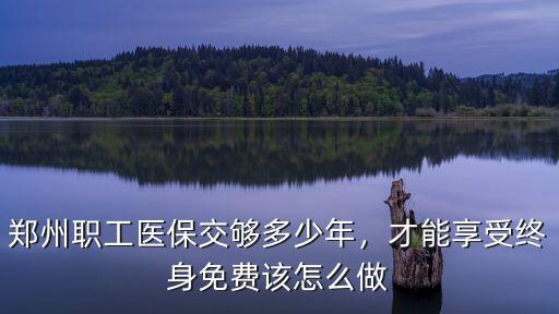 鄭州職工醫(yī)保交夠多少年，才能享受終身免費該怎么做