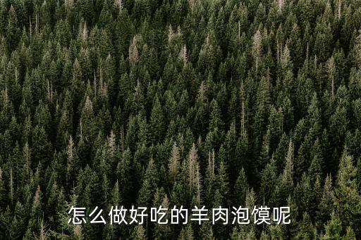 怎么做好吃的羊肉泡饃呢