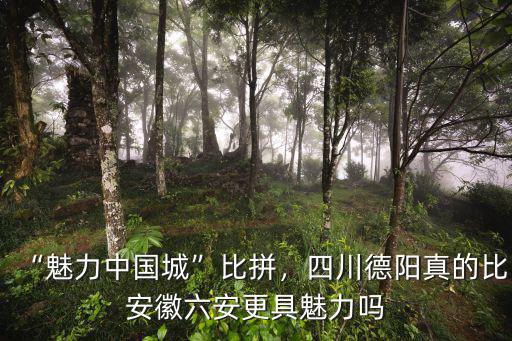 “魅力中國(guó)城”比拼，四川德陽(yáng)真的比安徽六安更具魅力嗎