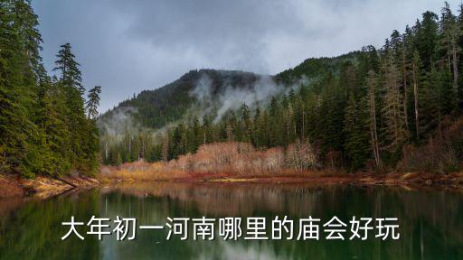 大年初一河南哪里的廟會好玩