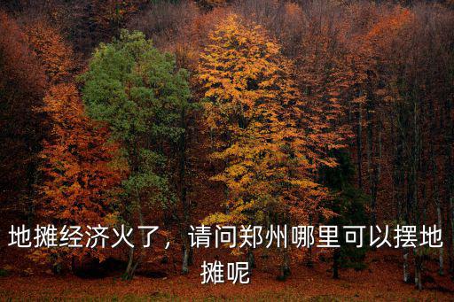地?cái)偨?jīng)濟(jì)火了，請問鄭州哪里可以擺地?cái)偰? class=