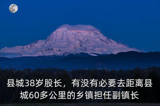 漯河副鎮長是哪里的,我是34歲的副鎮長
