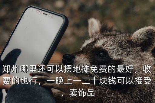 鄭州哪里還可以擺地攤免費的最好，收費的也行，一晚上一二十塊錢可以接受，賣飾品