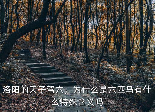 洛陽(yáng)的天子駕六，為什么是六匹馬有什么特殊含義嗎