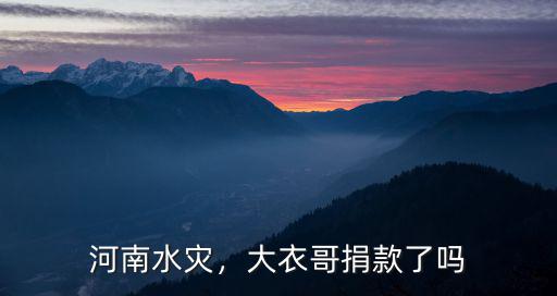 河南水災散打哥捐款多少,河南水災少林寺捐款了嗎