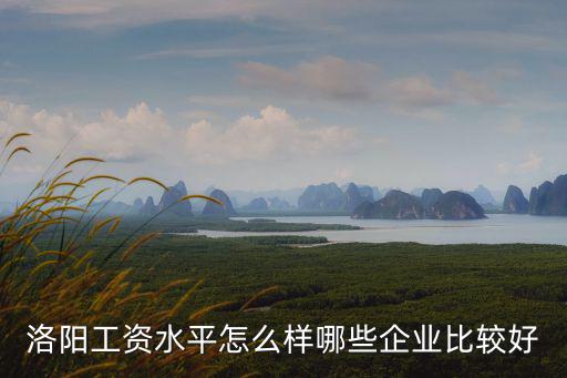 洛陽工資水平怎么樣哪些企業(yè)比較好