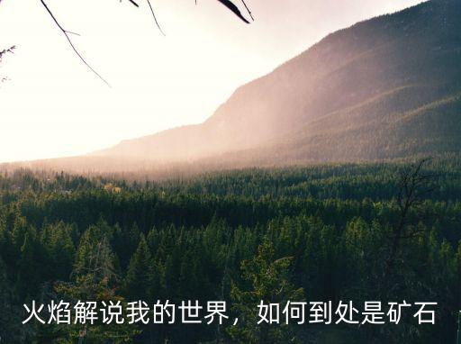 火焰解說我的世界，如何到處是礦石