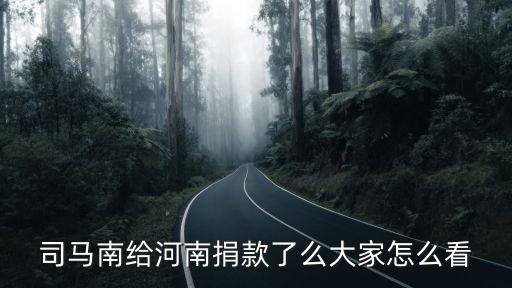 司馬南給河南捐款了么大家怎么看