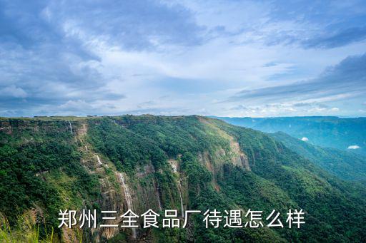 鄭州三全食品廠待遇怎么樣