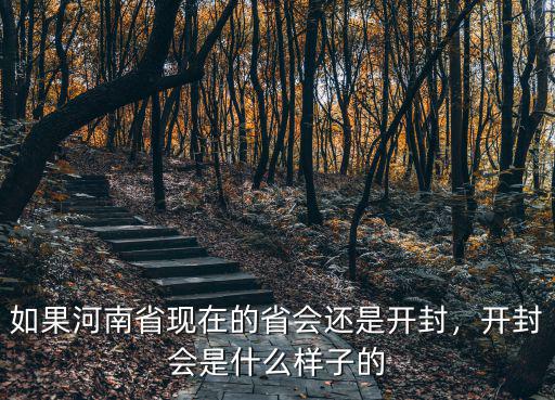 如果河南省現(xiàn)在的省會還是開封，開封會是什么樣子的