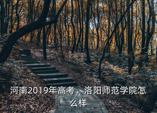 河南2019年高考，洛陽(yáng)師范學(xué)院怎么樣
