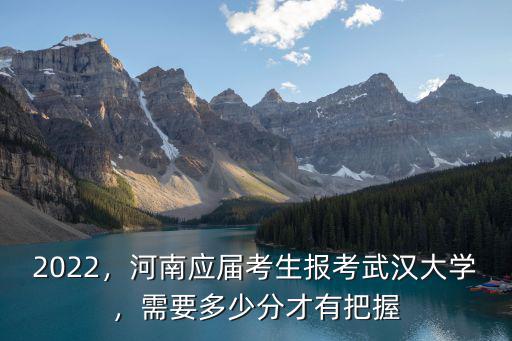 在河南武?？级嗌俜帜苌洗髮W,河南應屆考生報考武漢大學