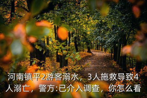 鄭州三人溺亡是哪里人,3人施救導(dǎo)致4人溺亡