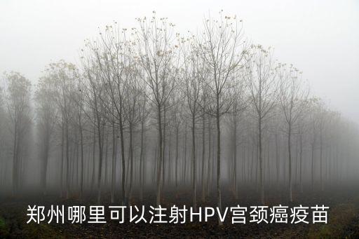 鄭州哪里可以注射HPV宮頸癌疫苗