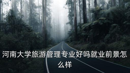 河南大學(xué)民生學(xué)院旅游管理專業(yè)怎么樣,河南大學(xué)旅游管理專業(yè)好嗎